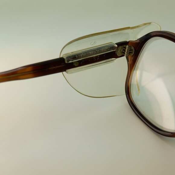 Vintage 70s Aden Z 87 Optical Safety Eye Glasses Frames - Picture 7 of 9